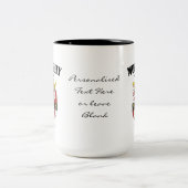 Murphy家紋、翻訳、意味 ツートーンマグカップ (中央)