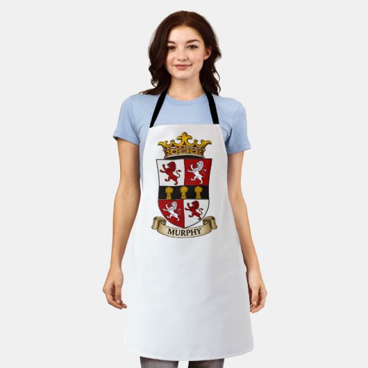 Murphy Family Coat of Arms Apron エプロン (着用した状態)