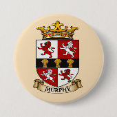 Murphy Family Coat of Arms Button 缶バッジ (正面)