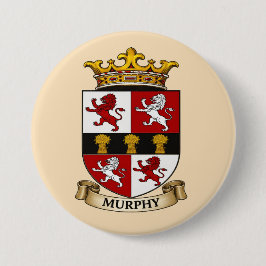 Murphy Family Coat of Arms Button 缶バッジ