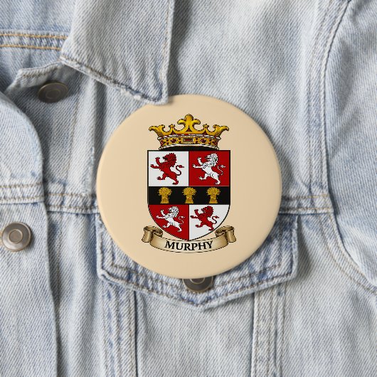 Murphy Family Coat of Arms Button 缶バッジ (インサイチュ)
