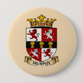 Murphy Family Coat of Arms Button 缶バッジ (正面)