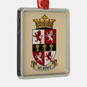 Murphy Family Coat of Arms Ornament メタルオーナメント (右)
