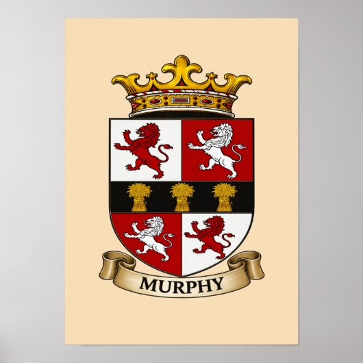 Murphy Family Coat of Arms Poster ポスター (正面)
