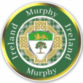 Murphy Shield & Celtic Cross Personalized シール (正面)