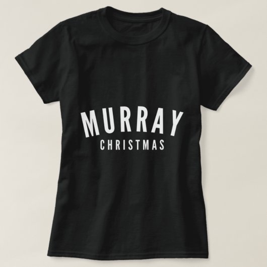 Murrayクリスマスと女性.png Tシャツ (デザイン正面)