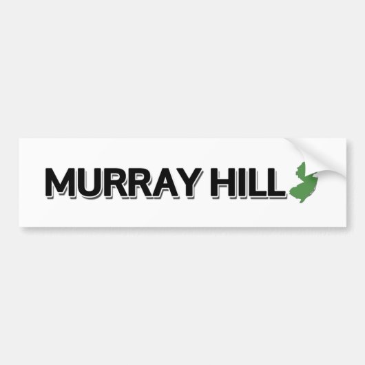 Murray Hill、ニュージャージー バンパーステッカー (正面)