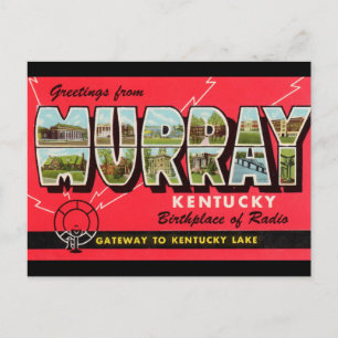 Murray Kentucky Travel Postcardからの挨拶 ポストカード