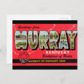 Murray Kentucky Travel Postcardからの挨拶 ポストカード (正面/裏面)
