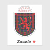 Murray Tartan Scottish Plaid Lion Rampant シール (シート)