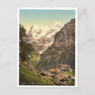 Murrenのホテルdesのアルプス、Bernese Oberland、Switzerl ポストカード