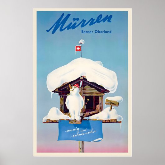 Mürren Muerren Swiss Mountains Alps Switzerland ポスター (正面)