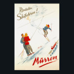 Murren Switzerland Vintage Ski Travel Poster ポスター<br><div class="desc">Murren Switzerland Vintage Ski Travel Poster</div>