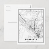 Murrieta地図 ポストカード (正面/裏面)