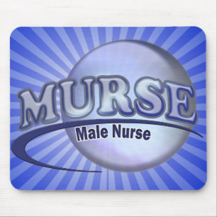 MURSEのロゴ(オスのナース) マウスパッド