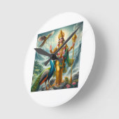 Murugan ラウンド壁時計 (傾斜)