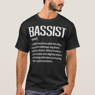 Musおもしろい用のバスプレーヤーベースシスト定義ギフト Tシャツ