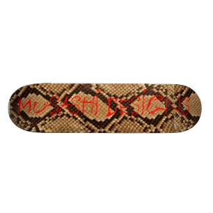 MusashiはSnakeskinを設計します スケートボード
