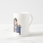 Musashi Tasse –Die Kunst der Ruhe in deinen Hände ボーンチャイナマグカップ (正面右)