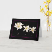 Muscadetユリのhorizonal カード (黄色い花)