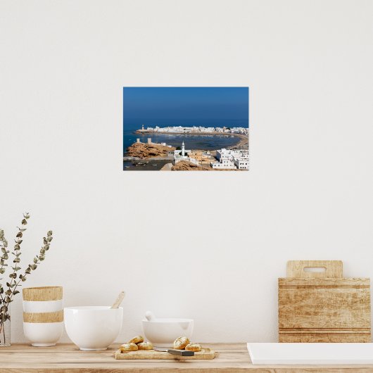 Muscat近くのスールタウン – オマーン ポスター (キッチン)