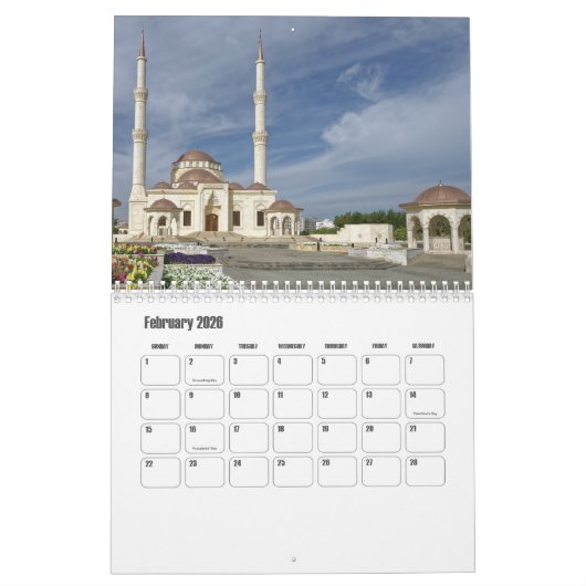 Muscat-Oman Calendar カレンダー (2月 2026)