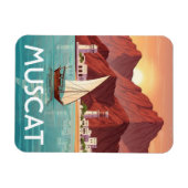 Muscat Oman Travel マグネット (横)