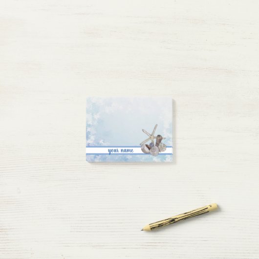 Muscheln und Seestern ポストイット (デスク上)