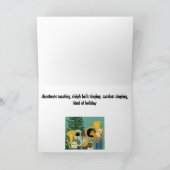 muscial休日のクリスマスカード シーズンカード (内部)