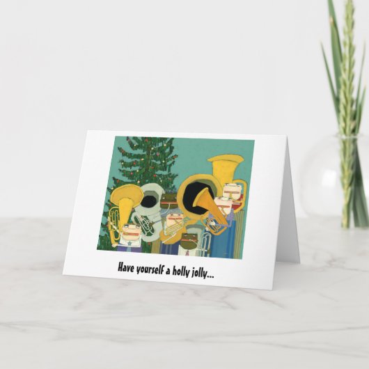 muscial休日のクリスマスカード シーズンカード (正面)