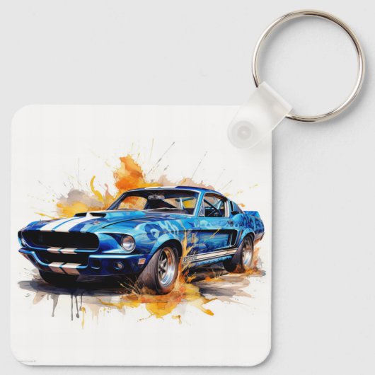 Muscle Car キーホルダー (裏面)