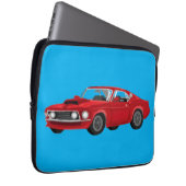 Muscle car ラップトップスリーブ (正面右)