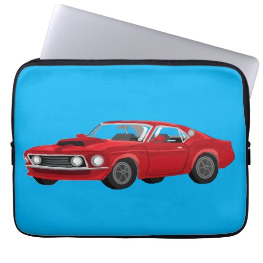Muscle car ラップトップスリーブ (正面)