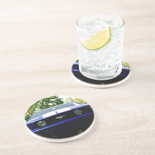 Muscle car- blue Coaster コースター (側面)