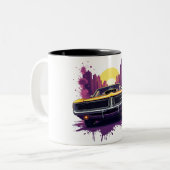 Muscle Car Graffiti Mug ツートーンマグカップ (正面左)