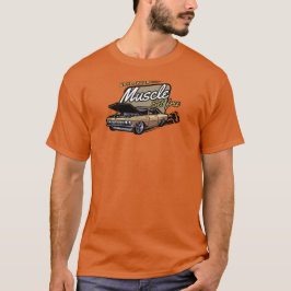 Muscle car logo on t-shirt tシャツ