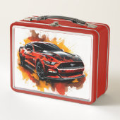 Muscle Car Lunch Box メタルランチボックス (正面)