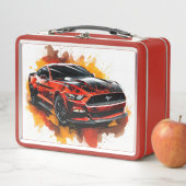 Muscle Car Lunch Box メタルランチボックス (インサイチュ)