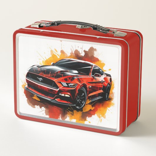 Muscle Car Lunch Box メタルランチボックス (裏面)