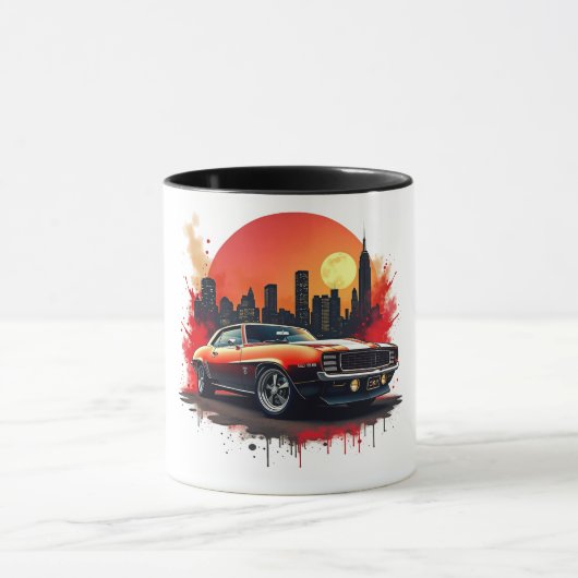 Muscle Car Street Art Coffee Cup マグカップ (中央)