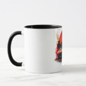 Muscle Car Street Art Coffee Cup マグカップ (左)