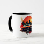 Muscle Car Street Art Coffee Cup マグカップ (正面左)