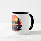 Muscle Car Street Art Coffee Cup マグカップ (正面右)