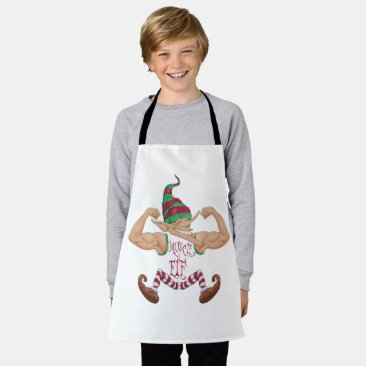 Muscle Elf エプロン (着用した状態)