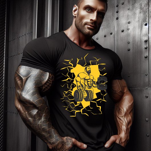 Muscle Fusion Bodybuilderグラフィックアート Tシャツ