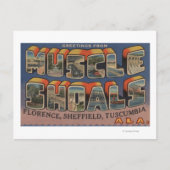 Muscle Shoals, Alabama – 大きな文字のシーン ポストカード (正面)