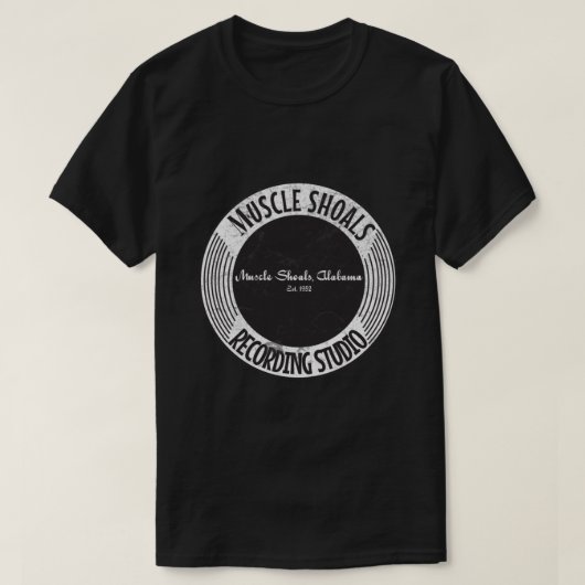Muscle Shoals Recording Studio 50sロゴ（公式） Tシャツ (デザイン正面)