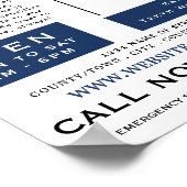 Muscle Toothロゴ、歯科、歯科広告医 ポスター (角)