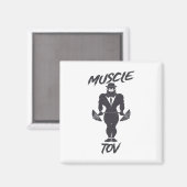 Muscle Tov Weightlifting Bodybuilding Jewish Rabbi マグネット (正面/裏面)