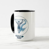 Muscle Up Daily – Motivational Fitness Mug マグカップ (正面左)